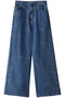 Washer Wide Denim Pants/ワッシャーワイドデニムパンツ メゾンスペシャル/MAISON SPECIAL BLU(ブルー)