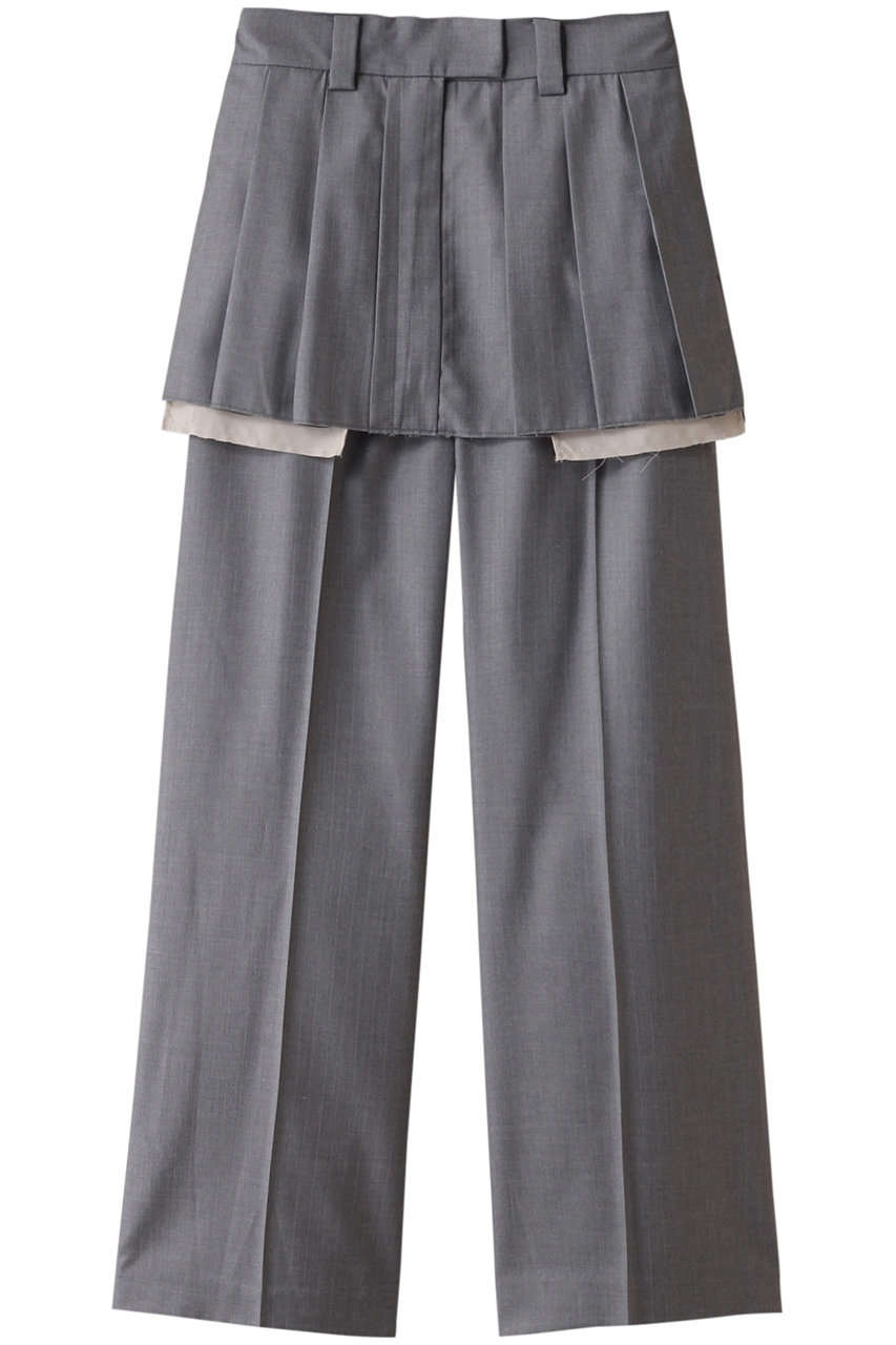 MAISON SPECIAL Box Pleated Skirt Pants/ボックスプリーツスカートパンツ (GRY(グレー), 38) メゾンスペシャル ELLE SHOP