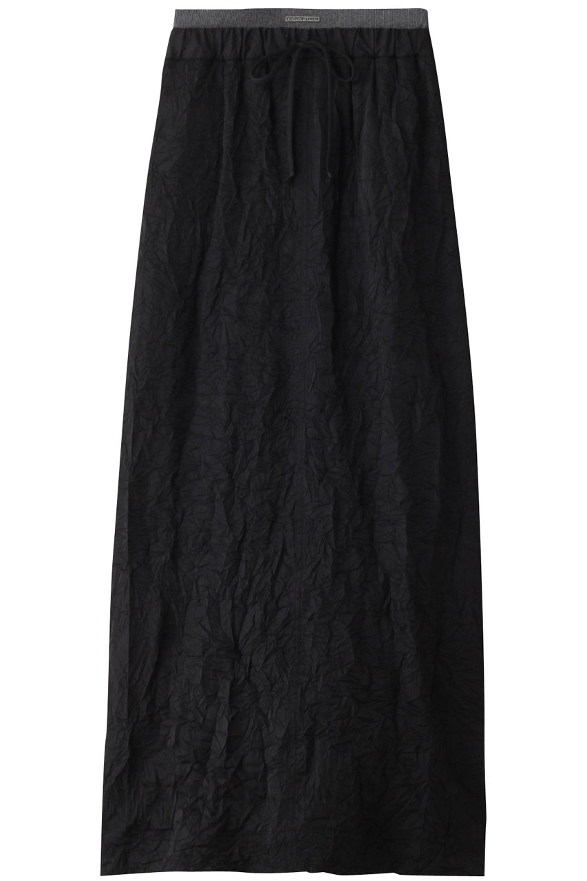 メゾンスペシャル/MAISON SPECIALのWasher Pleats Maxi Skirt/ワッシャープリーツマキシスカート(BLK(ブラック)/21241515101)