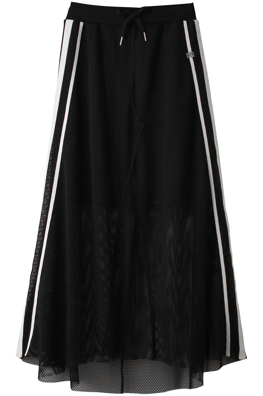 メゾンスペシャル/MAISON SPECIALのSide Line Mesh Skirt/サイドラインメッシュスカート(BLK(ブラック)/21241515102)