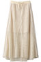 Side Line Mesh Skirt/サイドラインメッシュスカート メゾンスペシャル/MAISON SPECIAL IVR(アイボリー)