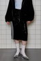Sequins Side Line Track Skirt/スパンコールサイドライントラックスカート メゾンスペシャル/MAISON SPECIAL