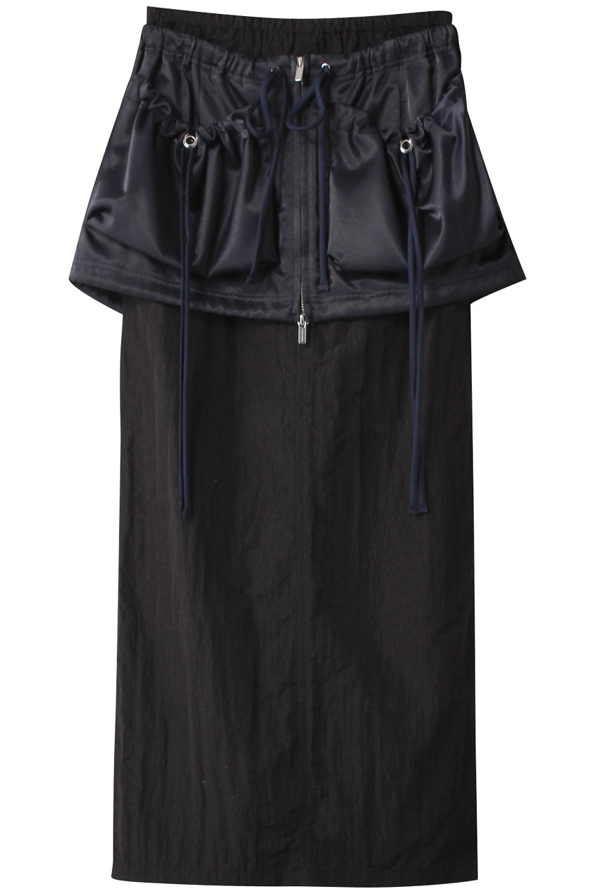 MAISON SPECIAL Pocket Layered Tight Skirt/ポケットレイヤードタイトスカート (BLK(ブラック), FREE) メゾンスペシャル ELLE SHOP