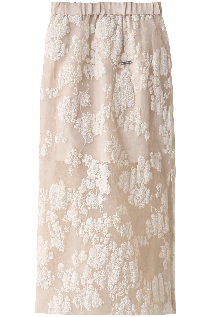 MAISON SPECIAL Pokopoko Flower Tight Skirt /ポコポコフラワータイトスカート (WHT(ホワイト), FREE) メゾンスペシャル ELLE SHOP