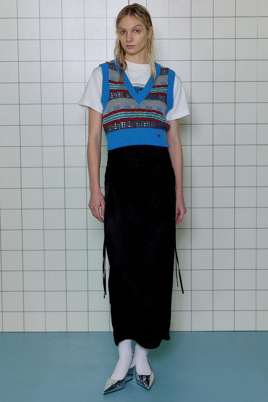 MAISON SPECIAL(メゾンスペシャル)｜Satin Shirring Tight Skirt 