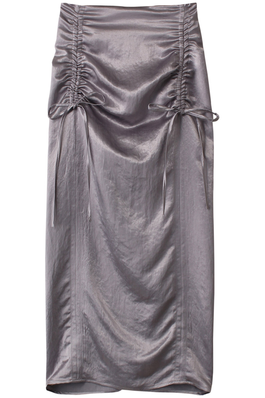 MAISON SPECIAL Satin Shirring Tight Skirt/サテンシャーリングタイトスカート (GRY(グレー), 36) メゾンスペシャル ELLE SHOP MAISON SPECIAL Satin Shirring Tight Skirt/サテンシャーリングタイトスカート (GRY(グレー), 36) メゾンスペシャル ELLE SHOP