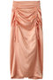 Satin Shirring Tight Skirt/サテンシャーリングタイトスカート メゾンスペシャル/MAISON SPECIAL ORG(オレンジ)