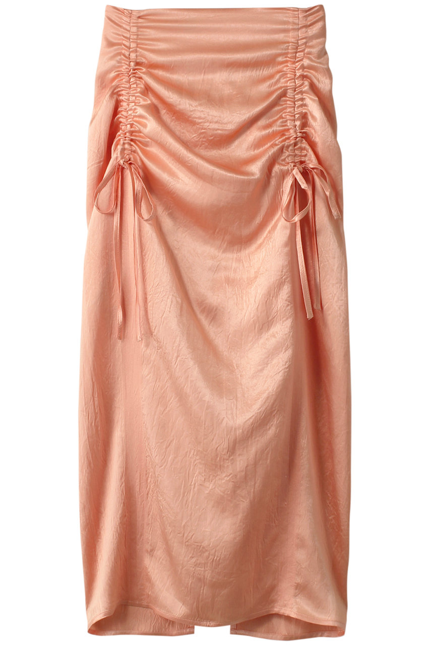 メゾンスペシャル/MAISON SPECIALのSatin Shirring Tight Skirt/サテンシャーリングタイトスカート(ORG(オレンジ)/21241515704)