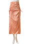 Satin Shirring Tight Skirt/サテンシャーリングタイトスカート メゾンスペシャル/MAISON SPECIAL