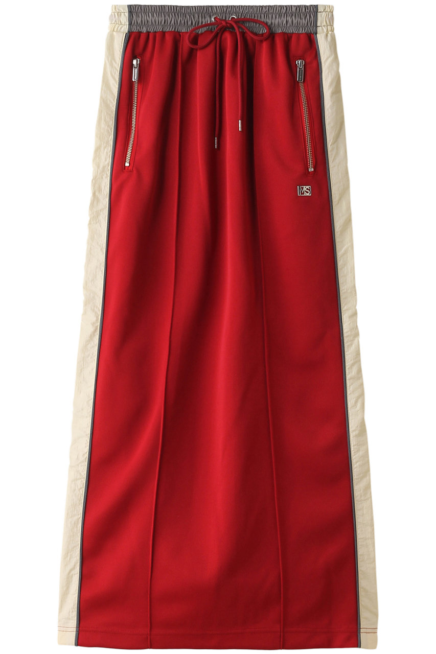 メゾンスペシャル/MAISON SPECIALのTrack Maxi Skirt/トラックマキシスカート(RED(レッド)/21241516105)