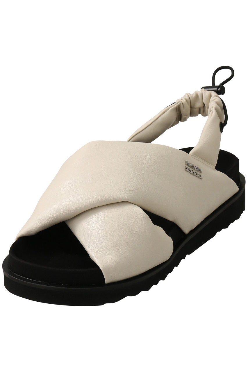メゾンスペシャル/MAISON SPECIALのCloth Puffer Sandals/クロスパッファーサンダル(IVR(アイボリー)/21241565501)