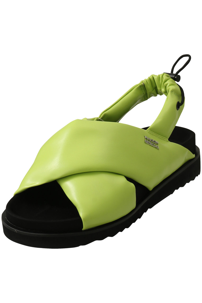 メゾンスペシャル/MAISON SPECIALのCloth Puffer Sandals/クロスパッファーサンダル(LIME(ライム)/21241565501)