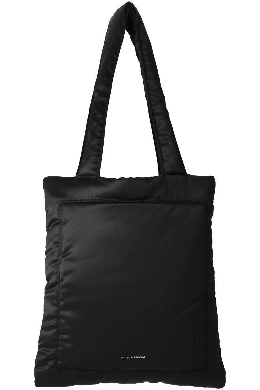 メゾンスペシャル/MAISON SPECIALのMulti-Fabric Puffer Tote Bag/マルチファブリックパッファーバッグ(BLK(ブラック)/21241615505)