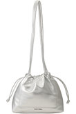 2way Shrink faux Leather Drawstring Bag/2WAYシュリンクフェイクレザー巾着バッグ