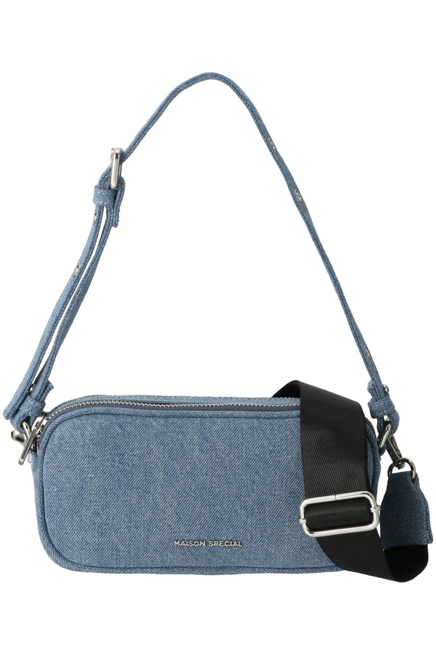 メゾンスペシャル/MAISON SPECIALのDouble Zipper Bag/ダブルファスナーバッグ(BLU(ブルー)/21241615511)