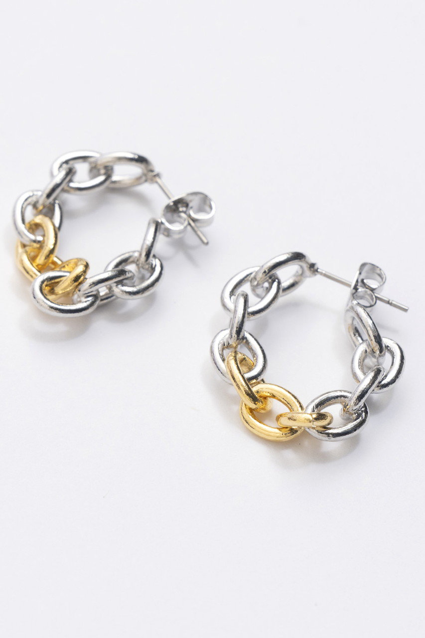 Sway Chain Earrings/スウェイチェーンピアス