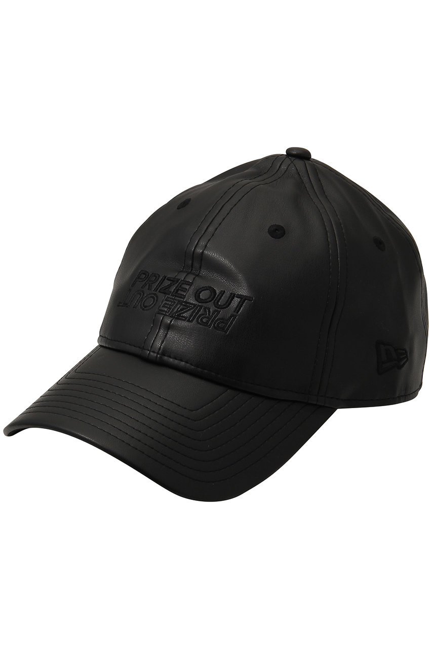 メゾンスペシャル/MAISON SPECIALの【NEW ERA × MAISON SPECIAL】NEW ERA Collaboration PRIZE OUT Logo Vegan Leather Cap/ニューエラコラボレーションPRIZE OUTロゴヴィーガンレザーキャップ(BLK(ブラック)/21249665303)