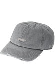 【UNISEX】ダメージ＆ストーンバイオ6パネルCAP