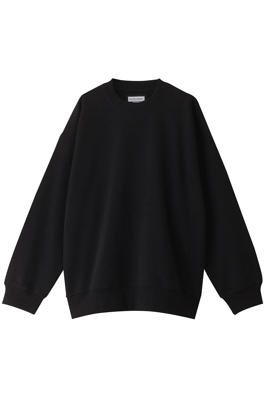 メゾンスペシャル/MAISON SPECIALの【UNISEX】ワンマイルウェアクルーネックスウェット(BLK(ブラック)/11242411201)