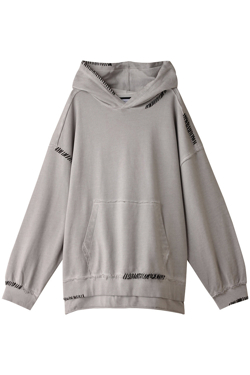 MAISON SPECIAL 【UNISEX】ヘビースウェットオーバーダイエンブロイダリーダメージフーディー (G.BGE(グレーベージュ), 0) メゾンスペシャル ELLE SHOP MAISON SPECIAL 【UNISEX】ヘビースウェットオーバーダイエンブロイダリーダメージフーディー (G.BGE(グレーベージュ), 0) メゾンスペシャル ELLE SHOP