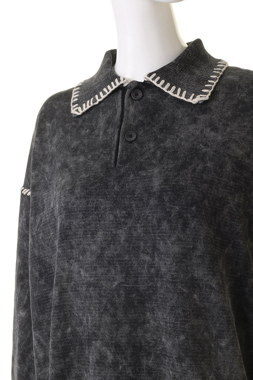 MAISON SPECIAL ニットポロ SALE】Knit Polo Shirt