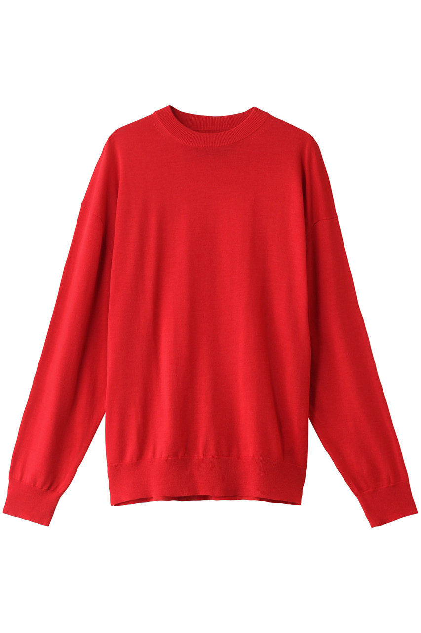 メゾンスペシャル/MAISON SPECIALの【UNISEX】S120ハイゲージクルーニットPO(RED(レッド)/11242361303)