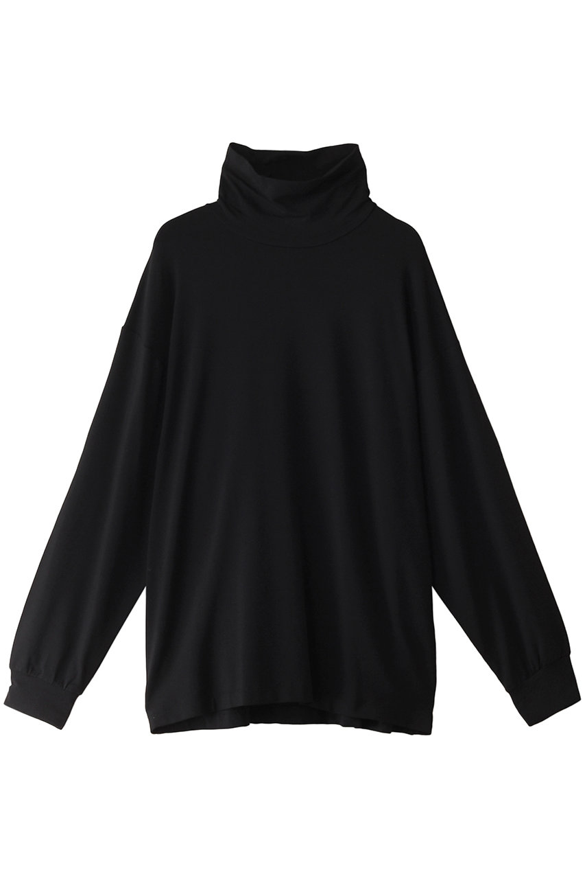 メゾンスペシャル/MAISON SPECIALの【UNISEX】モダールタートルネックロングスリーブプルオーバー(BLK(ブラック)/11242411310)