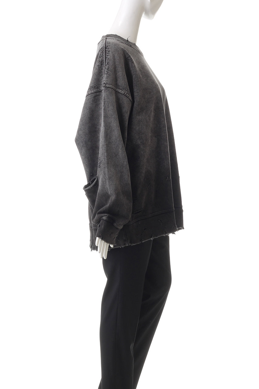 極美品 MAISON SPECIAL/メゾンスペシャル チュール スウェット 黒 MAISON SPECIAL(メゾンスペシャル)｜【UNISEX】デストロイ加工