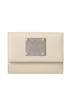 メゾンスペシャル/MAISON SPECIALの【UNISEX】三つ折りウォレット メタルプレートつき(120700/120701)