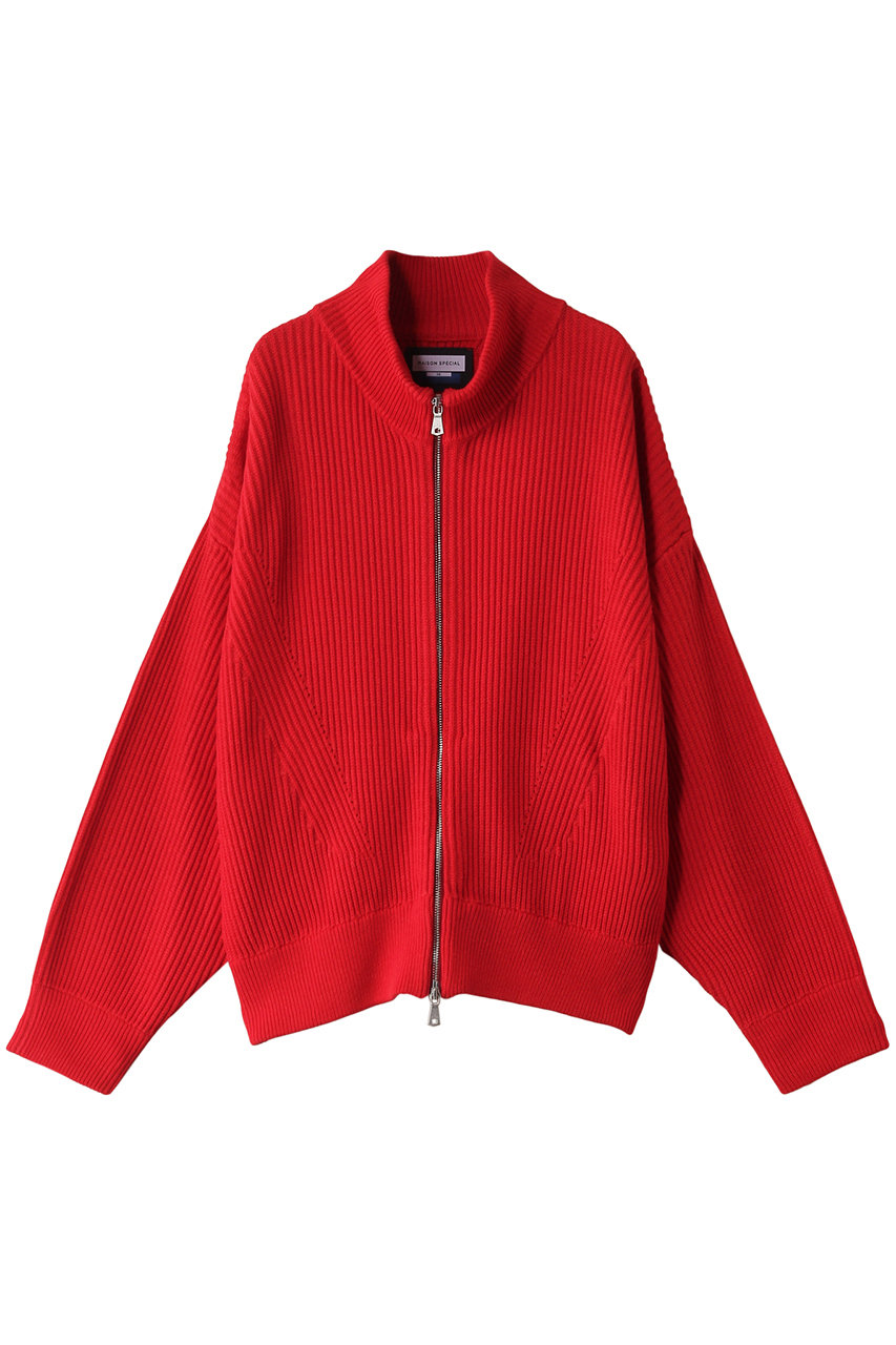 メゾンスペシャル/MAISON SPECIALの【UNISEX】プライムオーバードライバーズニット(RED(レッド)/11242361323)