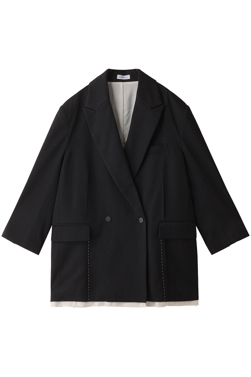 MAISON SPECIAL Stitch Too Big Jacket/ステッチトゥービッグジャケット (BLK(ブラック), FREE) メゾンスペシャル ELLE SHOP MAISON SPECIAL Stitch Too Big Jacket/ステッチトゥービッグジャケット (BLK(ブラック), FREE) メゾンスペシャル ELLE SHOP