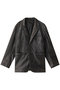 【予約販売】Leather Tailored Jacket/レザーテーラードジャケット メゾンスペシャル/MAISON SPECIAL C.GRY(チャコールグレー)