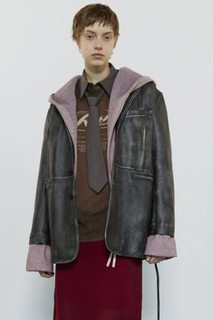 メゾンスペシャル/MAISON SPECIALのLeather Tailored Jacket/レザーテーラードジャケット(110800/110801)