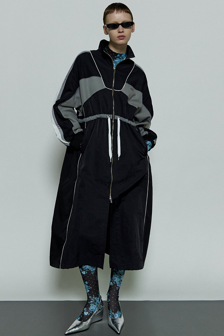 MAISON SPECIAL(メゾンスペシャル)｜Color Blocking Sporty Coat/カラーブロッキングスポーティコート/BLK(ブラック)  の通販｜ELLESHOP・(エル・ショップ)