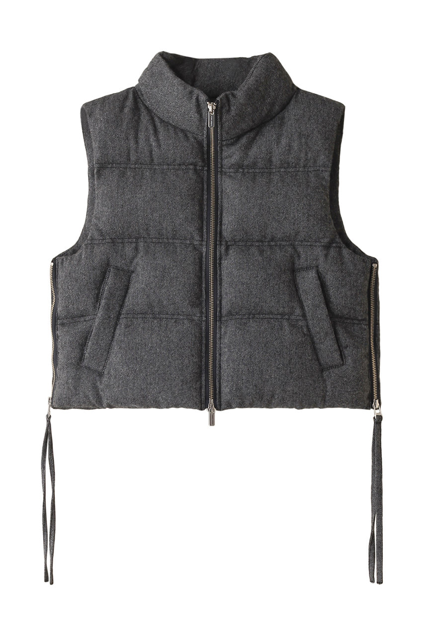 メゾンスペシャル/MAISON SPECIALのMulti Fabric Puffer Vest/マルチファブリックパッファーベスト(GRY(グレー)/21242215701)