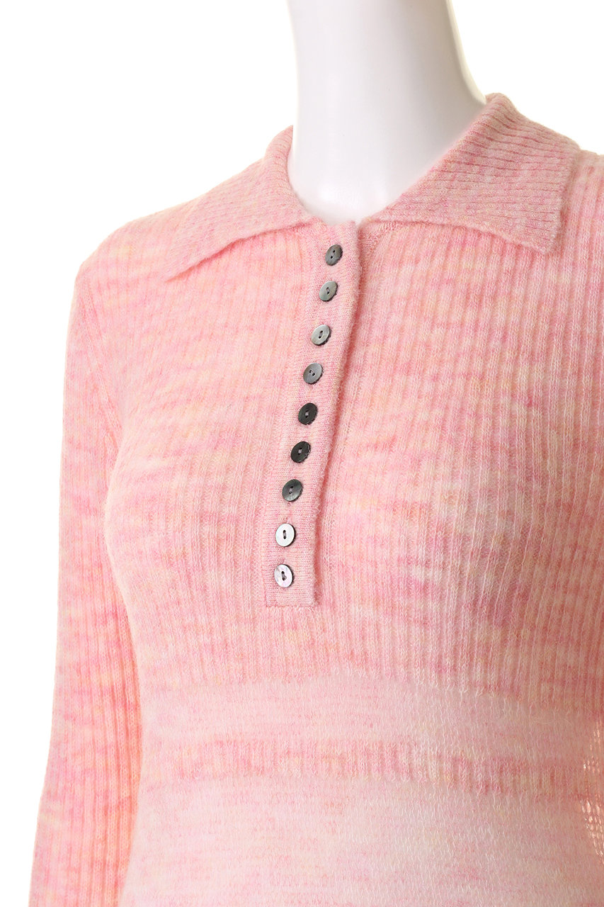 MAISON SPECIAL(メゾンスペシャル)｜Sheer Knit Polo Shirt