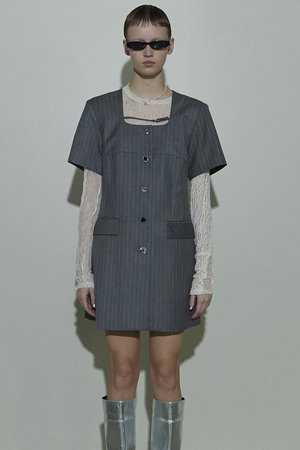 メゾンスペシャル/MAISON SPECIALのSquare SilhouetteTailor Tunic/スクエアテーラーチュニック(110500/110505)