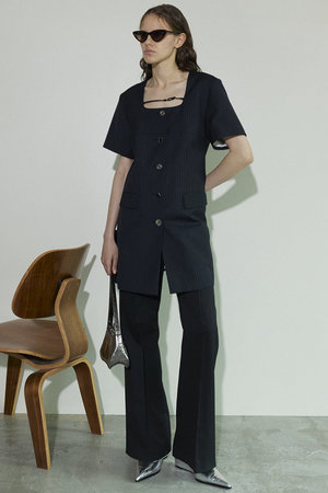 メゾンスペシャル/MAISON SPECIALのSquare SilhouetteTailor Tunic/スクエアテーラーチュニック(110500/110505)