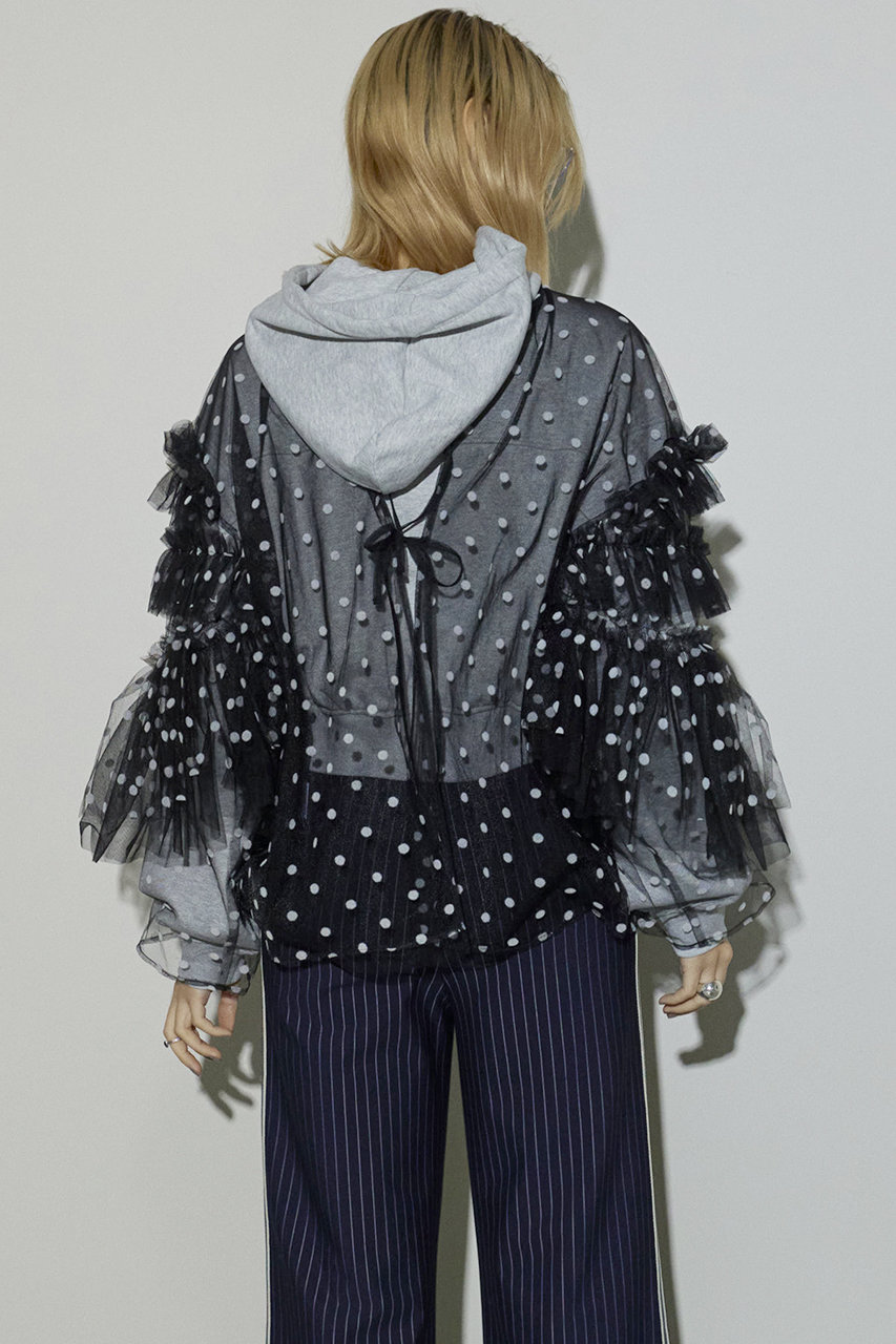 メゾンスペシャル　チュールトップス　未使用品 MAISON SPECIAL（メゾンスペシャル）の「Tulle Ruffle Sleeves