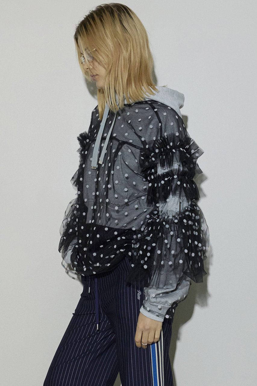 MAISON SPECIAL(メゾンスペシャル)｜Tulle Ruffle Sleeves Tops