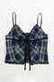 【予約販売】Checkered Lingerie Bustier/チェックランジェリービスチェ メゾンスペシャル/MAISON SPECIAL BLU(ブルー)