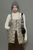 MAISON SPECIAL ヴィーガンレザーフロントジ ップトップス MAISON SPECIAL(メゾンスペシャル)｜Vegan Leather Python Front