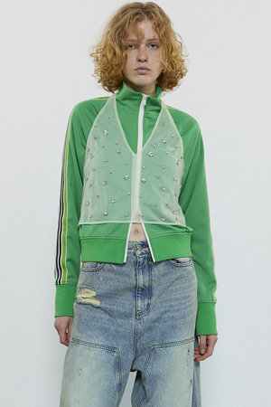 メゾンスペシャル/MAISON SPECIALのHalter Neck Bijou Bustier/ホルターネックビジュービスチェ(110400/110401)