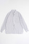 【予約販売】Stripe Tie Shirt/ストライプネクタイシャツ メゾンスペシャル/MAISON SPECIAL L.GRY(ライトグレー)