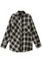 Random Checkered Oversized Shirt/ランダムチェックオーバーシャツ メゾンスペシャル/MAISON SPECIAL BLK(ブラック)