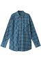 Random Checkered Oversized Shirt/ランダムチェックオーバーシャツ メゾンスペシャル/MAISON SPECIAL BLU(ブルー)