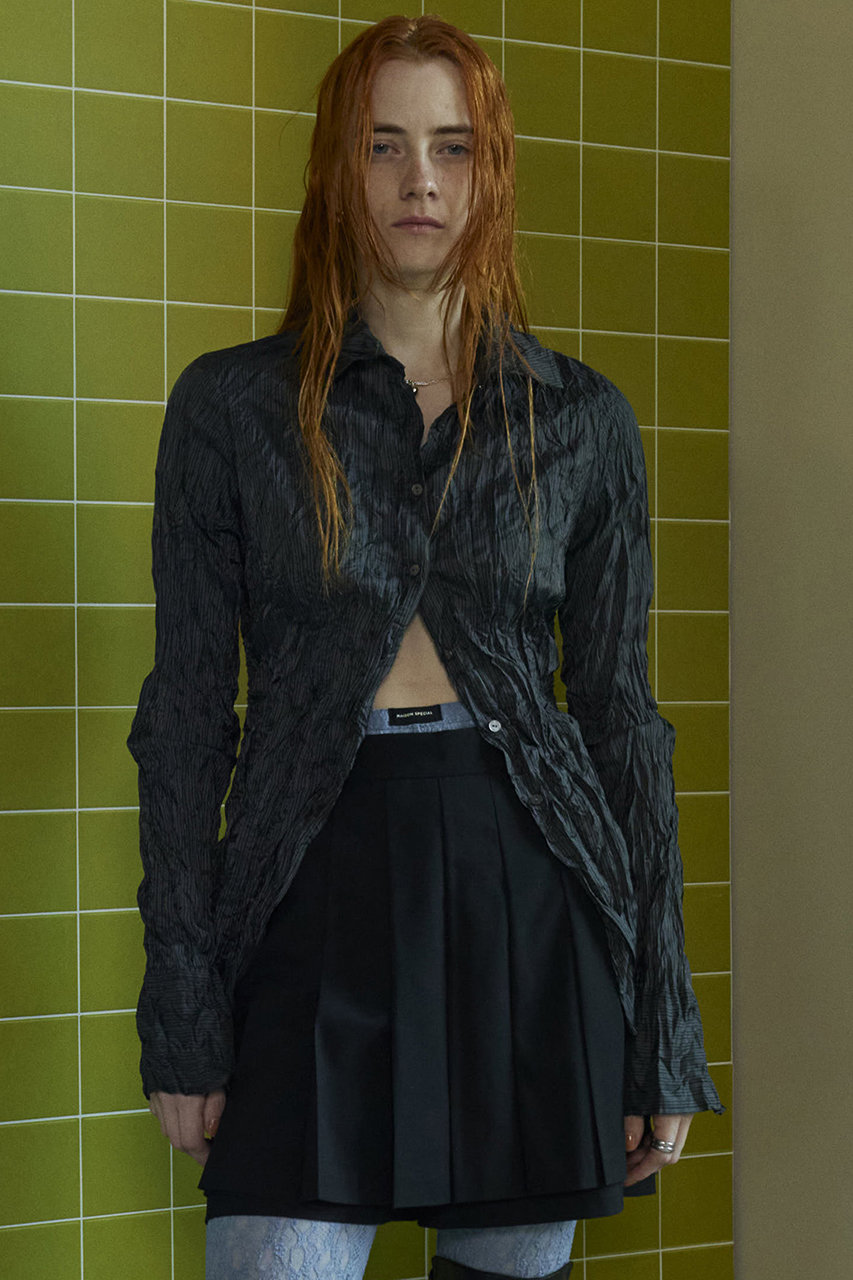 MAISON SPECIAL(メゾンスペシャル)｜Twisted Pleats Compact Shirt 