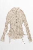 Twisted Pleats Compact Shirt/ツイストプリーツコンパクトシャツ