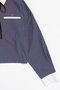 Ribbon Short Length Cleric Shirt/クレリックリボンショートシャツ メゾンスペシャル/MAISON SPECIAL