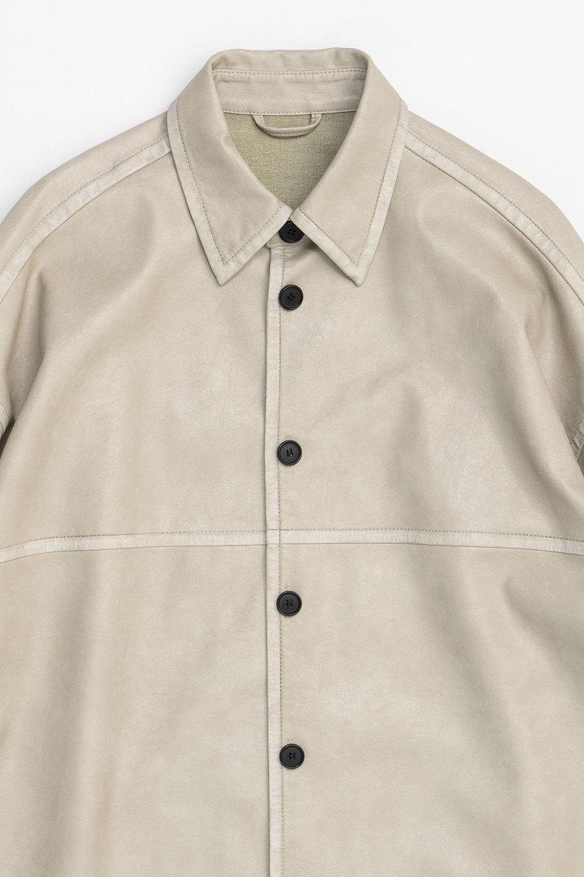 MAISON SPECIAL(メゾンスペシャル)｜2way Vegan Leather Shirt